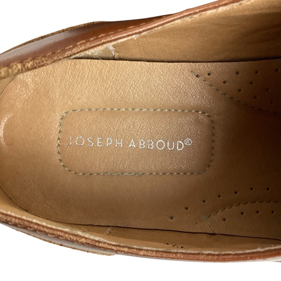 Joseph Abboud Thorton Plain Toe Leather Lace Derby Dress Shoe Brown - Picture 9 of 11